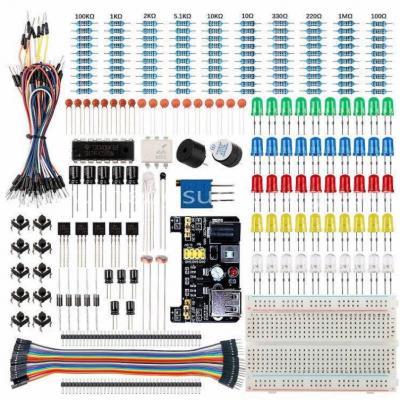 400 Tie Breadboard,Cables,Capacitor,Resistor,Diodes,LED Kits for Arduino,STM32