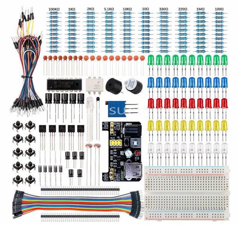 400 Tie Breadboardcablescapacitorresistordiodesled Kits For