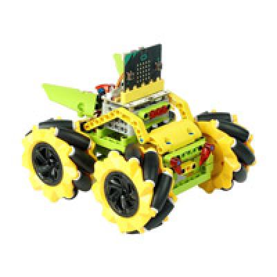 Mecanum wheel remote control car kits for Micro:bit programming building block