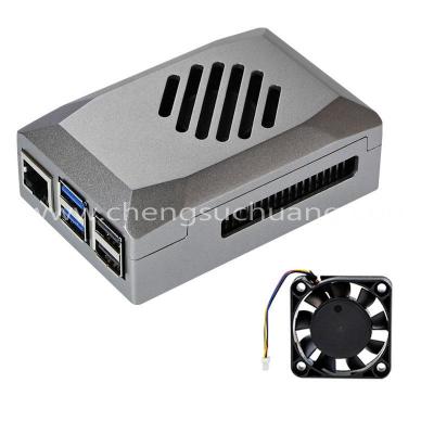 New Design Silver Color Raspberry Pi 5 Case with Fan